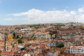 Een panorama van de stad Lissabon in Portugal