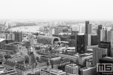 Te Koop | De skyline van Rotterdam Centrum in zwart/wit