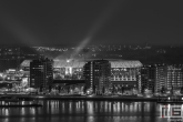 Te Koop | Feyenoord Stadion "De Kuip" in Rotterdam tijdens een concertreeks in z/w