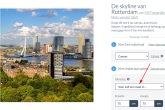 Her Euromastpark in Rotterdam met schitterende  Hollandse wolken (vierkant)