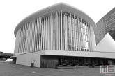 Het gebouw van Philharmonie in Luxemburg-City