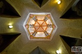 Het plafond in kasteel in het dorp Vianden in Luxemburg