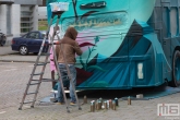 Het Pow! Wow! Rotterdam 2020 Festival met kunstenaar Me Like Painting / Tymon de Laat