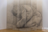 De Art Rotterdam Week 2021 in Rotterdam met een doek van kunstenaar Carolein Smit