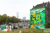 Het Pow! Wow! Rotterdam 2021 in Rotterdam Feijenoord door Ox Alien