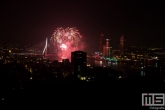 De vuurwerkshow van de Wereldhavendagen in Rotterdam