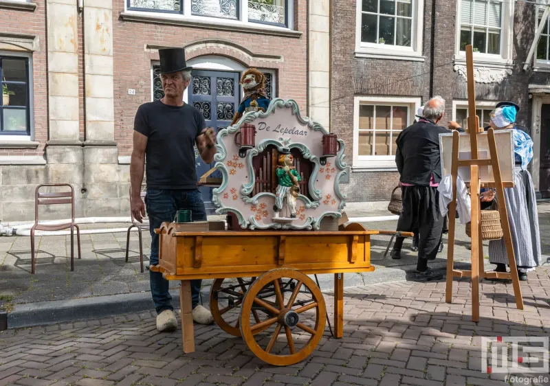 Een orgelspeler op het Stoomevenement Dordt in Stoom in Dordrecht
