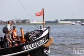 De stoomschip Volharding 1 in detail op het Stoomevenement Dordt in Stoom in Dordrecht