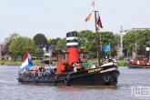 Het stoomschip Dockyard V op het Stoomevenement Dordt in Stoom in Dordrecht