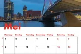 Te Koop – De Erasmusbrug in Rotterdam van onderaf in Rood Wit Blauw
