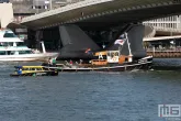 De Wereldhavendagen 2022 in Rotterdam met het schip Alphecca onder de Erasmusbrug