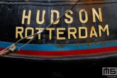 Een detail van het schip Hudson Rotterdam tijdens de Furiade in Maassluis