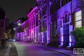 Dwaalspoor in Dordrecht tijdens de Dordtse December Dagen schitterende blauwe verlichting