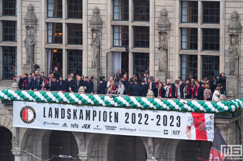 Feyenoord gekroond tot kampioen op de Coolsingel