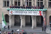 Kampioen Feyenoord geëerd op de Coolsingel in Rotterdam