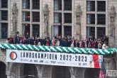 Kampioen Feyenoord gehuldigd op de Coolsingel in Rotterdam