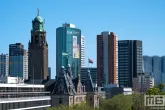 Het Rotterdamse Dakendagen uitzicht op de Coolsingel in Rotterdam
