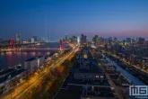 De prachtige lichtshow van de viering van 150 jaar Holland America Line in Rotterdam