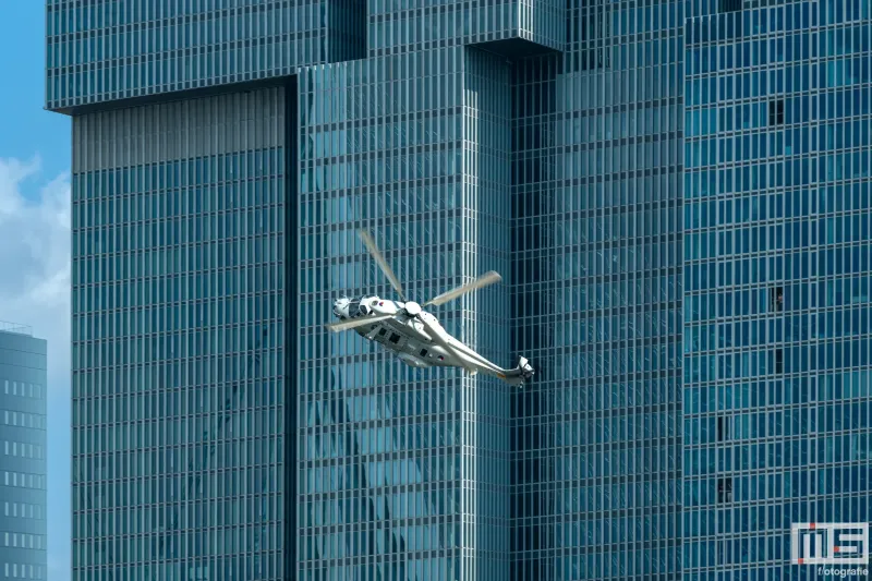 De gevechtshelikopter NH90 tijdens de Wereldhavendagen Rotterdam