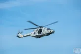 De NH90 helikopter tijdens de Wereldhavendagen Rotterdam