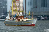 Het ss George Stephenson tijdens de Wereldhavendagen Rotterdam 2023