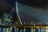 De Erasmusbrug in Rotterdam by Night