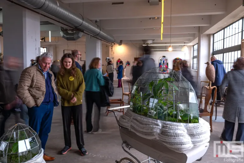 De greenhouses van Janneke de Lange tijdens Object Rotterdam in het HAKA-gebouw