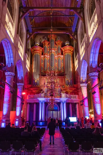 Het orgel van de Laurenskerk tijdens Museumnacht010 2024