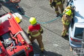De demonstratie van de Brandweer tijdens de Wereldhavendagen in Rotterdam