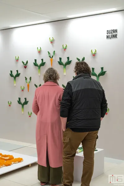 Veggies Kunst van Suzan Hijink op de Object Rotterdam 2025 in Rotterdam