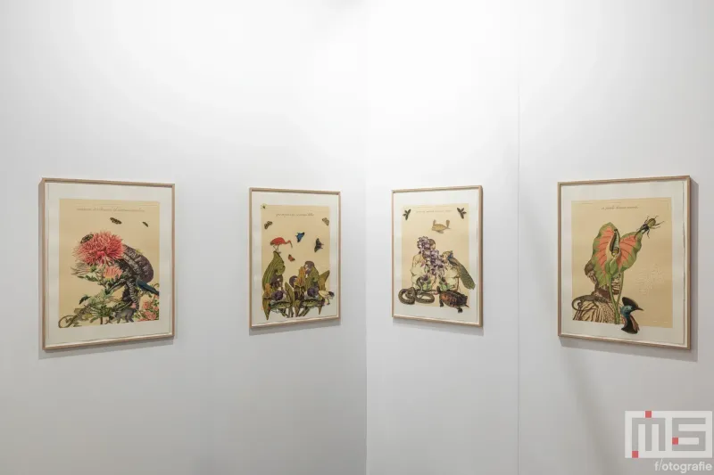 De galeriestand van Akinci met Patricia Kaersenhout tijdens Art Rotterdam in Ahoy Rotterdam