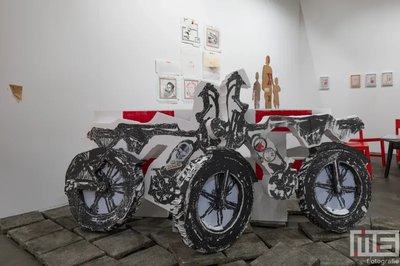 Kunstwerk Ok Boomer van J&B tijdens Art Rotterdam in Ahoy Rotterdam