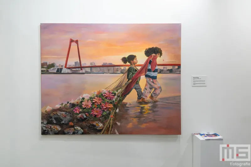 Het kunstwerk van Karla King tijdens Art Rotterdam 2026 in Ahoy Rotterdam