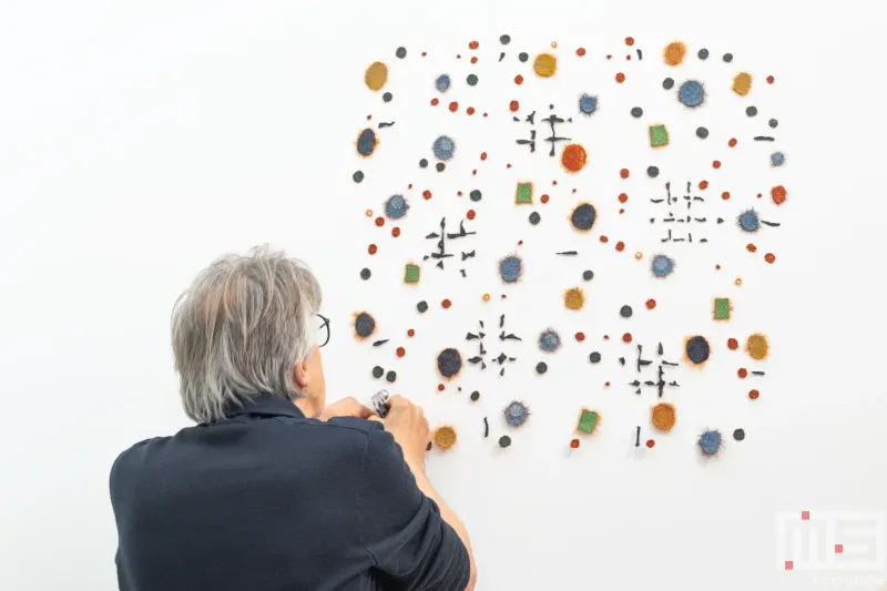 Het kunstwerk van Marian Bijlenga tijdens Art Rotterdam 2026 in Ahoy Rotterdam