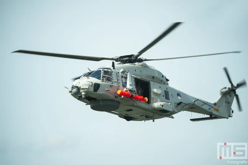 De helikopter 315 tijdens de Wereldhavendagen Rotterdam