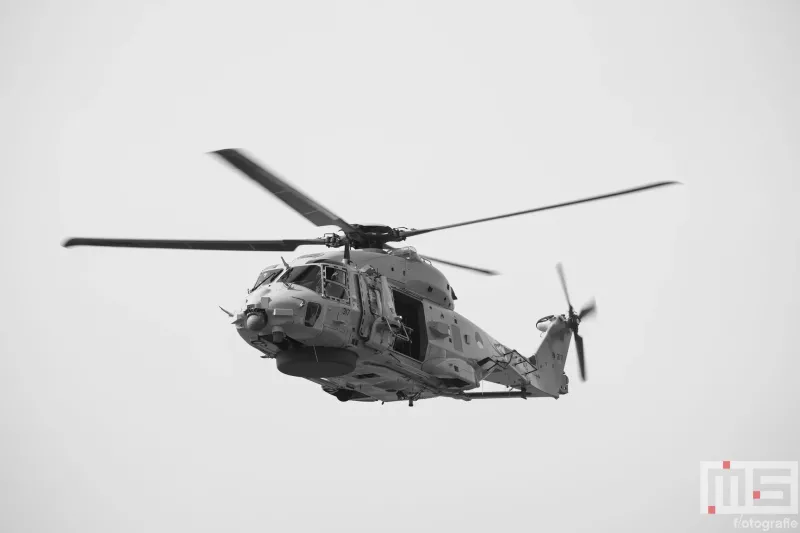 De helikopter 315 tijdens de Wereldhavendagen 2025 in Rotterdam