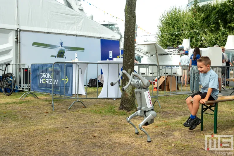 Demonstratie bij Flash op de Wereldhavendagen in Rotterdam