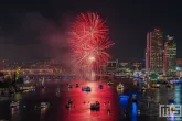 De Wereldhavendagen 2025 in Rotterdam sluiten af met het spectaculaire vuurwerk