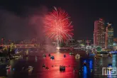 De vuurwerkshow van het avondprogramma op de Wereldhavendagen 2025 is een echt hoogtepunt
