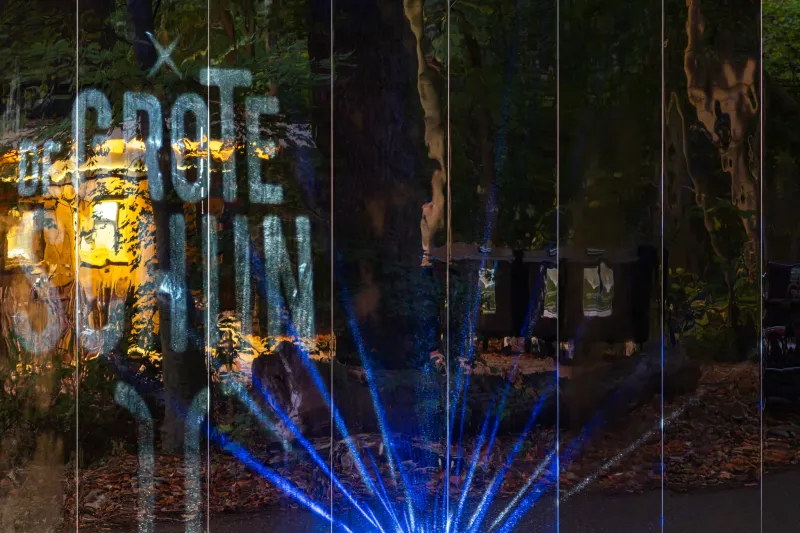 De entree van De Grote Schijn 2025 in het Kralingse Bos in Rotterdam Centrum