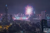 De vuurwerkshow van Het Nationale Vuurwerk 2026 in Rotterdam tijdens Nieuwjaar