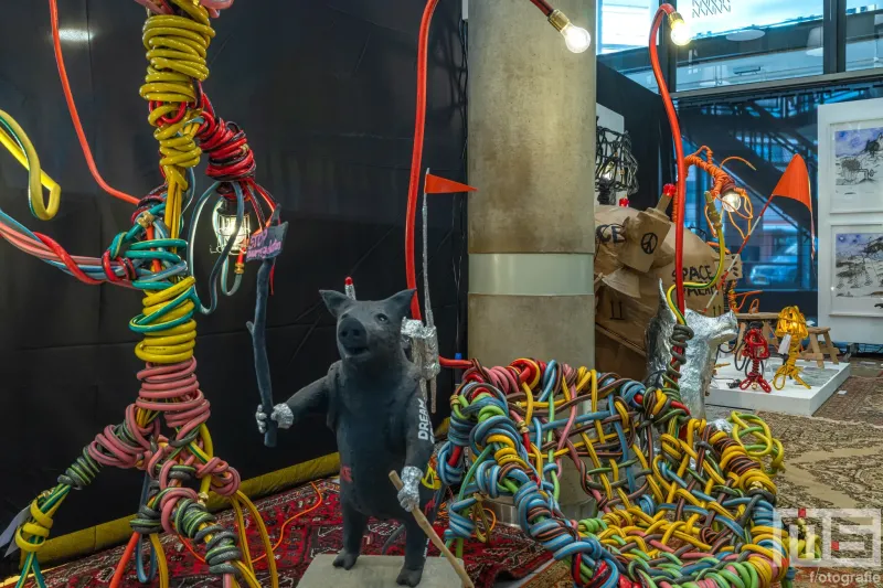 De kunstobjecten van Sander Bokkinga tijdens de designbeurs OBJECT Rotterdam