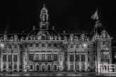 Te Koop | Het verlichte stadhuis op de Coolsingel in Rotterdam by Night