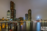 Te Koop | De Wilhelminapier vanuit Rotterdam Katendrecht gezien