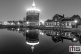 De Watertoren De Esch in Rotterdam by Night