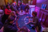 De pokertafels in het Belasting en Douane Museum tijdens Museumnacht010 Rotterdam 2026 in Rotterdam