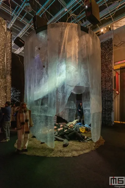 Het Nieuwe Instituut met Fungi Magic Forest tijdens Museumnacht010 2026 Rotterdam in Rotterdam