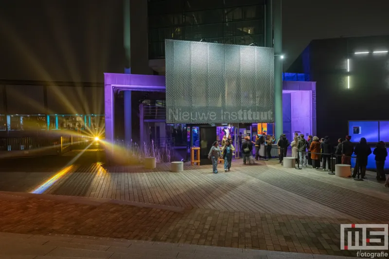 De entree van het Nieuwe Instituut tijdens Museumnacht010 2026 Rotterdam  in Rotterdam