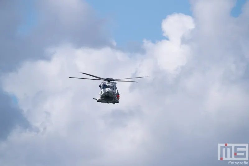 Een NH90 van de Koninklijke Marine tijdens de Rotterdamse Havendagen
