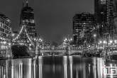 De Wijnhaven in Rotterdam met het Vessel 11